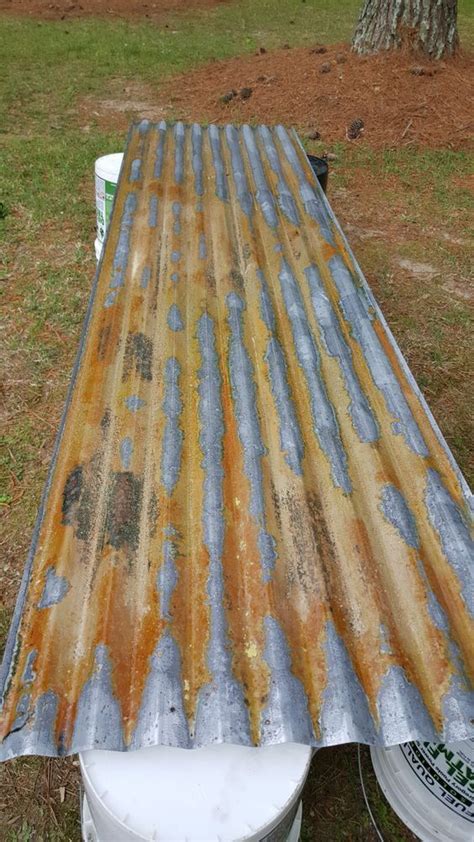 how to age galvanized sheet metal|make galvanized metal look old.